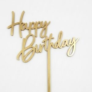 Happy birthday cake topper