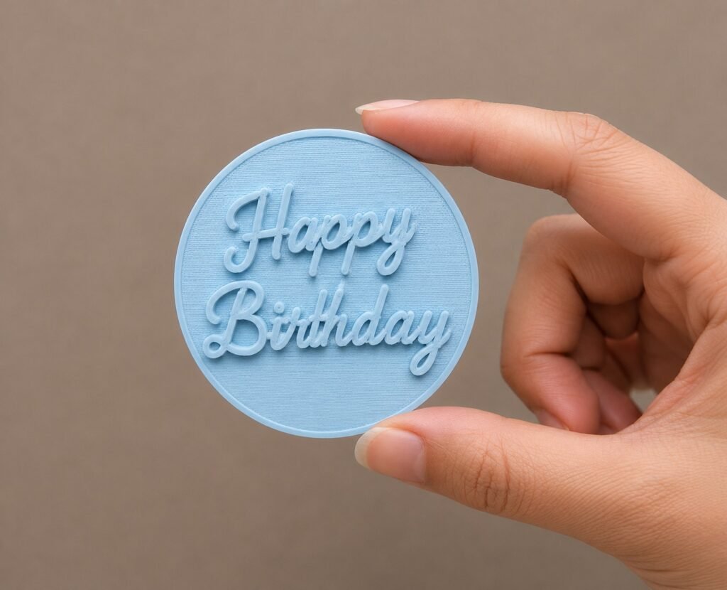 Happy birthday stamp