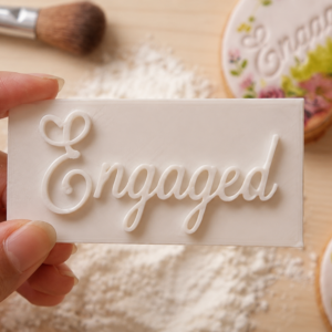 Engaged cookie stamp
