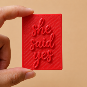 she said yes stamp