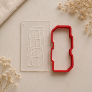Baby blocked cookie cutter&stamp