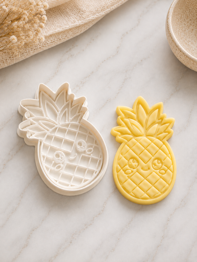 Pineapple cookie cutter&stamp