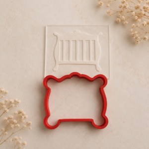 Baby bed cookie cutter&stamp