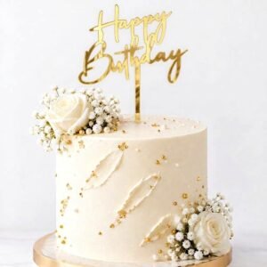 Happy birthday cake topper