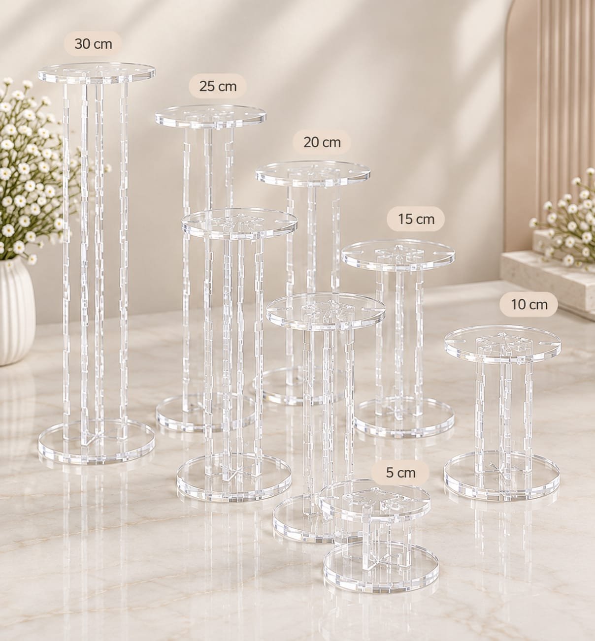 Acrylic Mini Cake Stands - Image 3